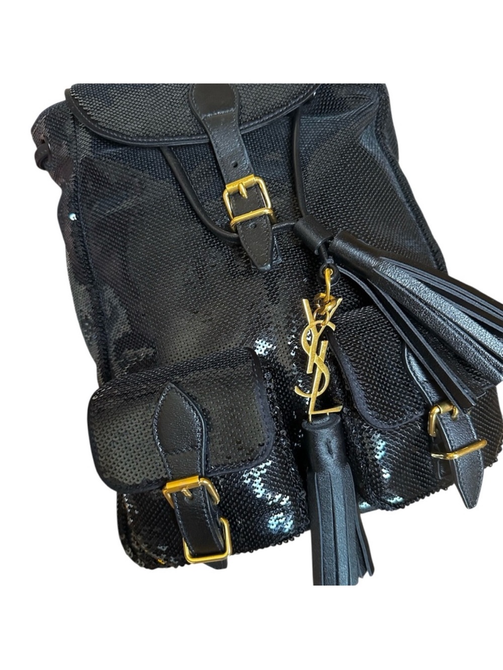 RARE Yves Saint Laurent
Festival Sequin gold hardware backpack RETAIL 3,500 - Picture 2 of 10